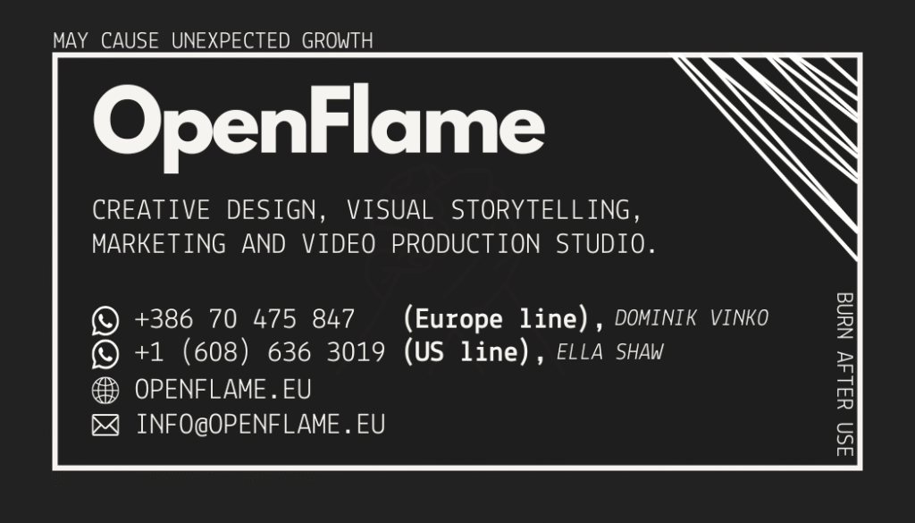 Open Flame Business Card 2